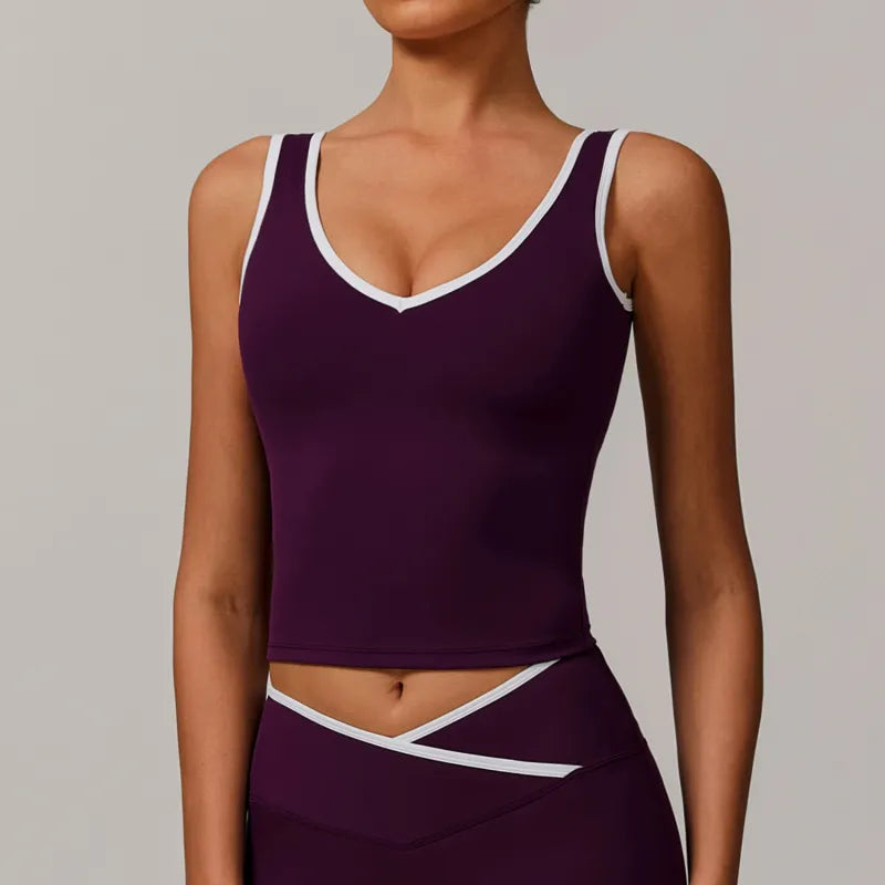 Nude Feel Backless Yoga Vest
