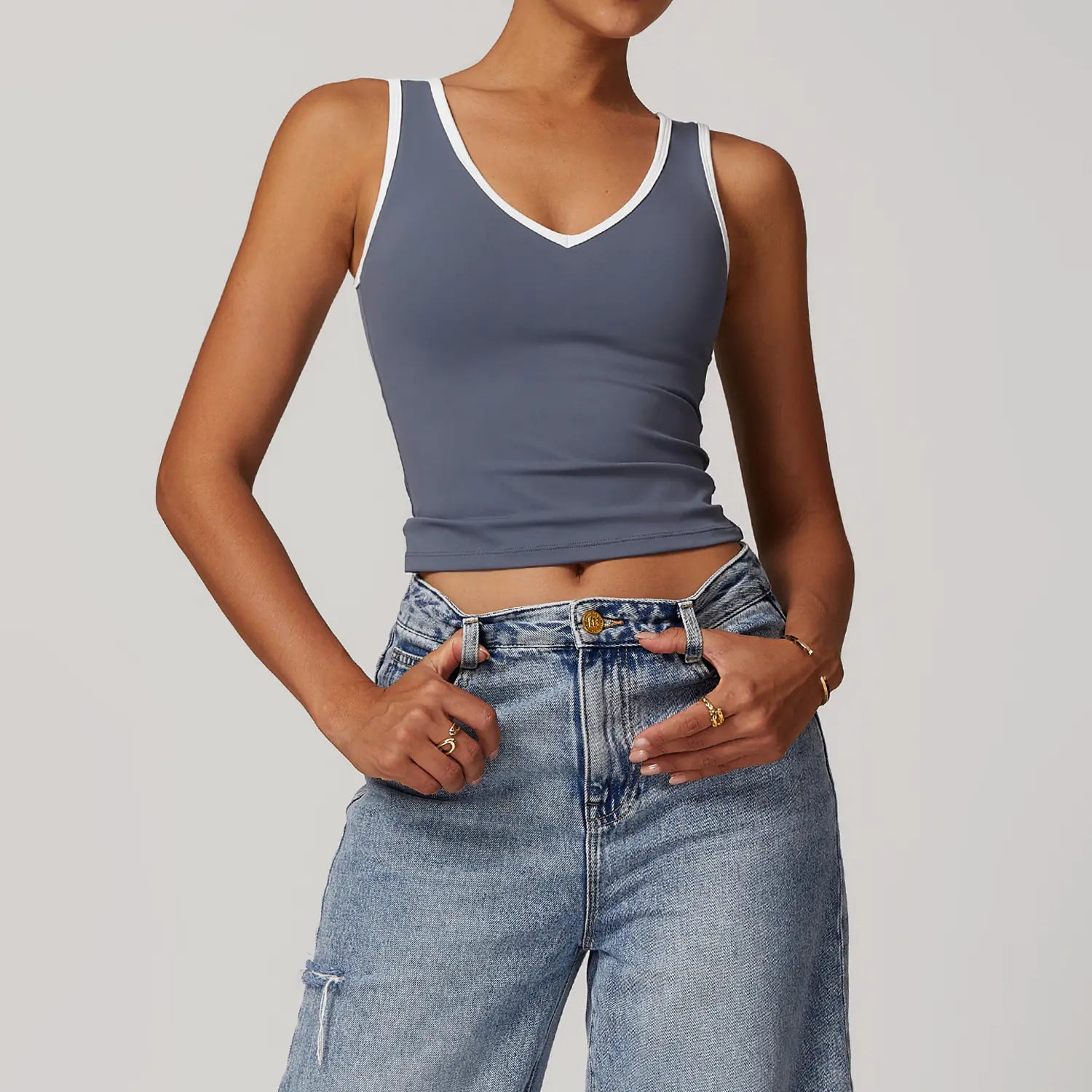Nude Feel Backless Yoga Vest