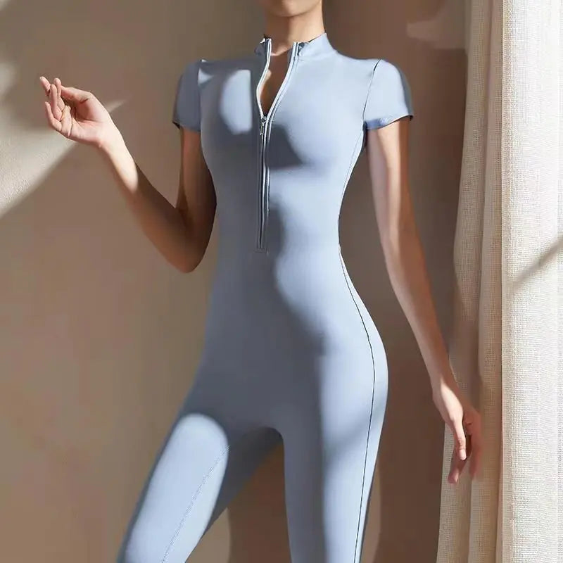Zipper Yoga Jumpsuit