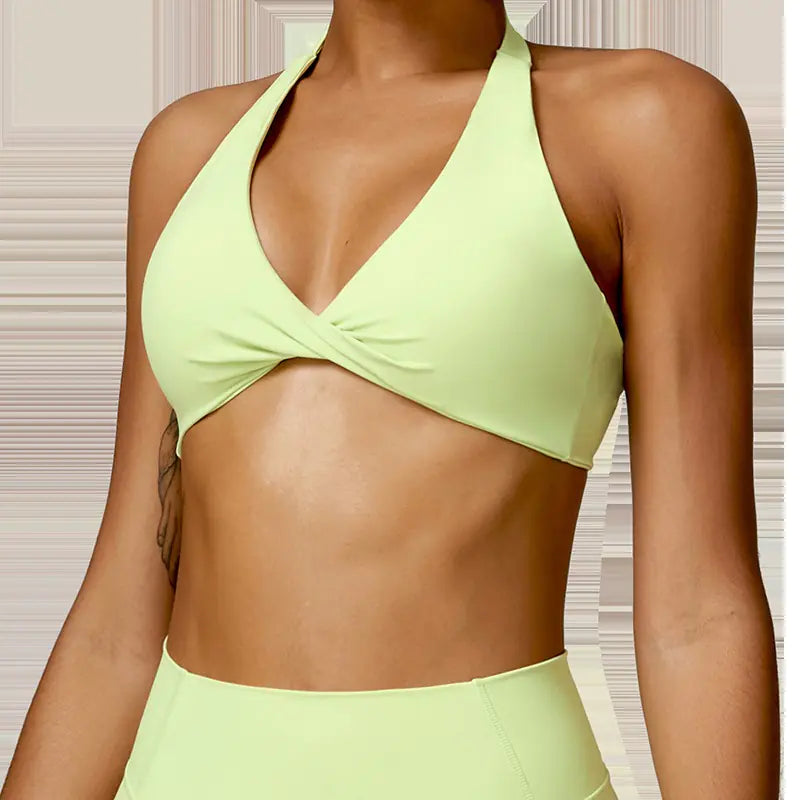 Breathable Halter Beauty Back Yoga Bra