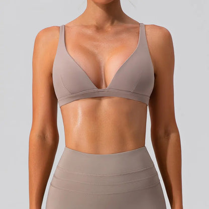 Nude Feel Shockproof Yoga Bra