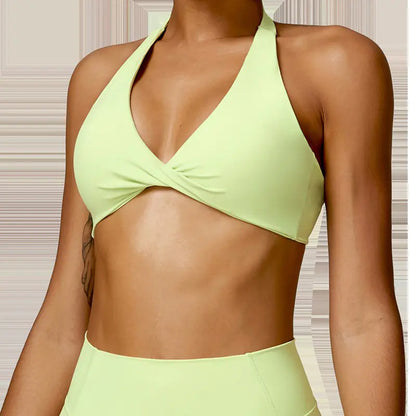 Breathable Halter Beauty Back Yoga Bra